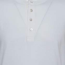 Pre Owned تي شيرت توم فورد رقبة مستديرة أكمام طيلة قطن أبيض XL