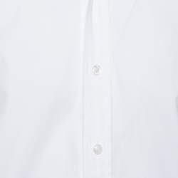 Pre Owned Tom Ford White Cotton Button Front Long Sleeve Shirt 3XL