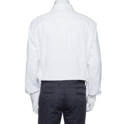 Pre Owned Tom Ford White Cotton Button Front Long Sleeve Shirt 3XL