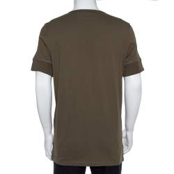 Pre Owned تي شيرت توم فورد هنلي أكمام قصيرة جيرسيه مارل أخضر زيتوني  3XL