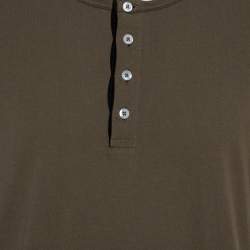 Pre Owned تي شيرت توم فورد هنلي أكمام قصيرة جيرسيه مارل أخضر زيتوني  3XL