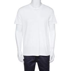 Pre Owned Tom Ford White Cotton Short Sleeve V-Neck T-Shirt XL
