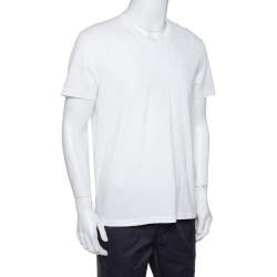 Pre Owned Tom Ford White Cotton Short Sleeve V-Neck T-Shirt XL
