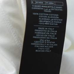 Pre Owned Tom Ford White Cotton Short Sleeve V-Neck T-Shirt XL