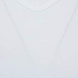 Pre Owned Tom Ford White Cotton Short Sleeve V-Neck T-Shirt XL
