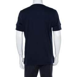 Pre Owned تي شيرت توم فورد هنلي جيرسيه مارل قطن كحلي 3XL