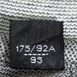 Pre Owned Tom Ford Monochrome Cashmere Blend Pique Knit Polo T Shirt M