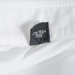 مملوكة مسبقًا قميص توم فورد بلاسترون بيكت قطن أبيض كبير