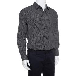 Pre Owned Tom Ford Monochrome Cotton Button Front Shirt 3XL 