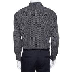 Pre Owned Tom Ford Monochrome Cotton Button Front Shirt 3XL 