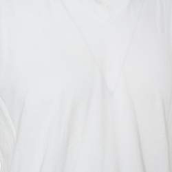 Pre Owned Tom Ford White Cotton V-Neck T-Shirt S