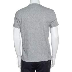 Pre Owned Tom Ford Grey Cotton V -neck T-Shirt M