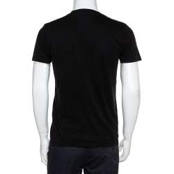 Pre Owned Tom Ford Black Cotton V-Neck T-Shirt S