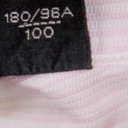 Pre Owned Tom Ford Pink Striped Cotton Button Front Shirt L