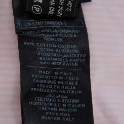 Pre Owned Tom Ford Pink Striped Cotton Button Front Shirt L