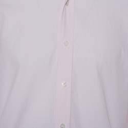 Pre Owned Tom Ford Pink Striped Cotton Button Front Shirt L