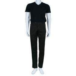 Pre Owned Tom Ford Men's Brown Straight Fit Trousers S