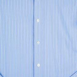 Pre Owned Tom Ford Men's Blue Fine Striped Shirt S