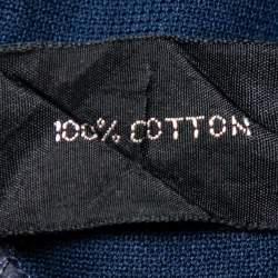 Pre Owned Tom Ford Navy Blue Cotton Knit Polo T-Shirt XL