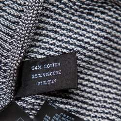 Pre Owned Tom Ford Navy Blue Patterned Knit Polo T-Shirt XL