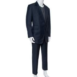 Pre Owned Tom Ford Midnight Blue Wool Suit 3XL