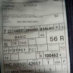 Pre Owned Tom Ford Midnight Blue Wool Suit 3XL