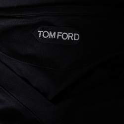 Pre Owned Tom Ford Black Jersey V-Neck T-Shirt XXXL