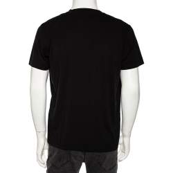 مملوكة مسبقًا Tom Ford Black Jersey V-Neck T-Shirt XL 