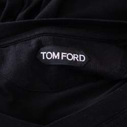 مملوكة مسبقًا Tom Ford Black Jersey V-Neck T-Shirt XL 