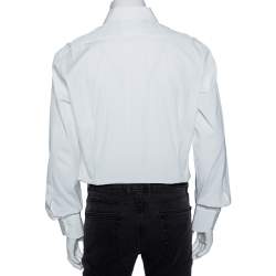 Pre Owned قميص توم فورد بوبلين قطن أبيض  بأكمام أسطوانية مقاس كبير جدًا جدًا - إكس إكس لارج