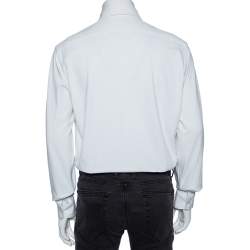 Pre Owned قميص توم فورد ميليتري قطن أ[يض جيب مزدوج مقاس كبير جداً (اكس لارج)