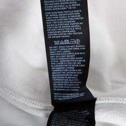 Pre Owned Tom Ford Grey Cotton Knit Zip Front Point Collar Sweatshirt XL