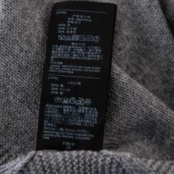 Pre Owned كنزة توم فورد هينلي قطن تريكو رصاصي مقاس كبير جدًا - إكس لارج