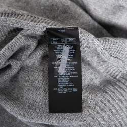 Pre Owned كنزة توم فورد هينلي قطن تريكو رصاصي مقاس كبير جدًا - إكس لارج