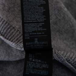 Pre Owned كنزة توم فورد هينلي قطن تريكو رصاصي مقاس كبير جدًا - إكس لارج