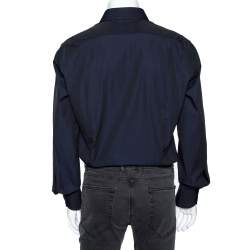 مملوكة مسبقًا Tom Ford Two Tone Coated Cotton Button Front Shirt XXL 