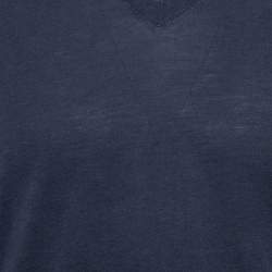 مملوكة مسبقًا Tom Ford Blue Jersey V-Neck T-Shirt XL