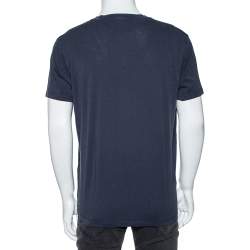 مملوكة مسبقًا Tom Ford Blue Jersey V-Neck T-Shirt XL