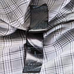 Pre Owned Tom Ford Grey Checkered Cotton Button Front Shirt XL  