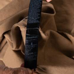 Pre Owned Tom Ford Light Brown Linen Patch Pocket Detailed Button Front Shirt XL