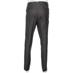Pre Owned Tom Ford Grey Wool & Silk Tapered Leg Pants L