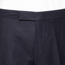 Pre Owned Tom Ford Navy Blue Wool Straight Leg Pants XL
