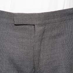 Pre Owned Tom Ford Charcoal Grey Wool & Silk Pants L