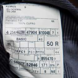 مملوكة مسبقًا Tom Ford Black Patterned Cashmere & Wool Straight Leg Pants L