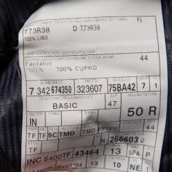 Pre Owned Tom Ford Black Linen Straight Leg Pants L