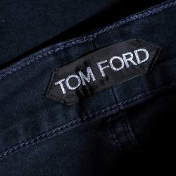 Pre Owned Tom Ford Blue Cotton Straight Fit Jeans L
