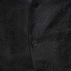 Tom Ford Black Textured Silk & Wool Single Breasted Blazer S