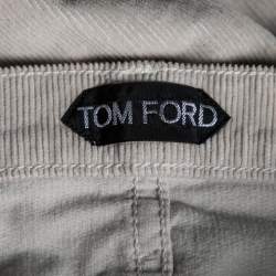 Tom Ford Grey Corduroy Slim Fit Pants L