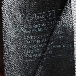 Pre Owned Tom Ford Light Grey Cotton Button Front Shirt L