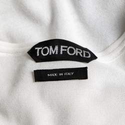 Pre Owned Tom Ford White Knit Long Sleeve T-Shirt XXL